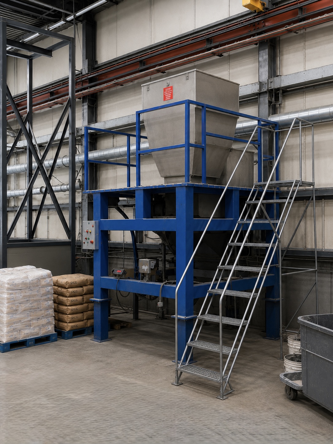 Delumper breaking agglomerated powder back into free-flowing material