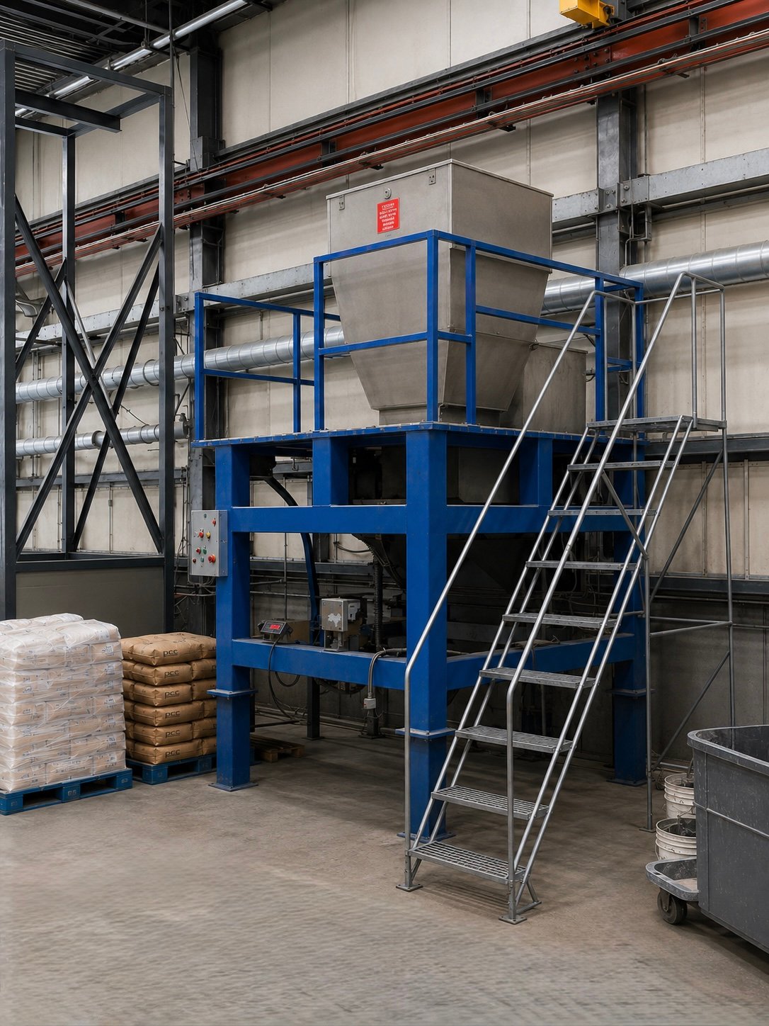 Delumper breaking agglomerated powder back into free-flowing material